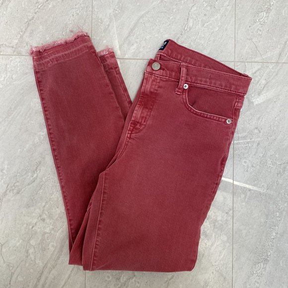 3/$30 ♥ GAP 1969 True Skinny Jeans Wild Rose Distressed Hem Size 29R - Picture 2 of 12